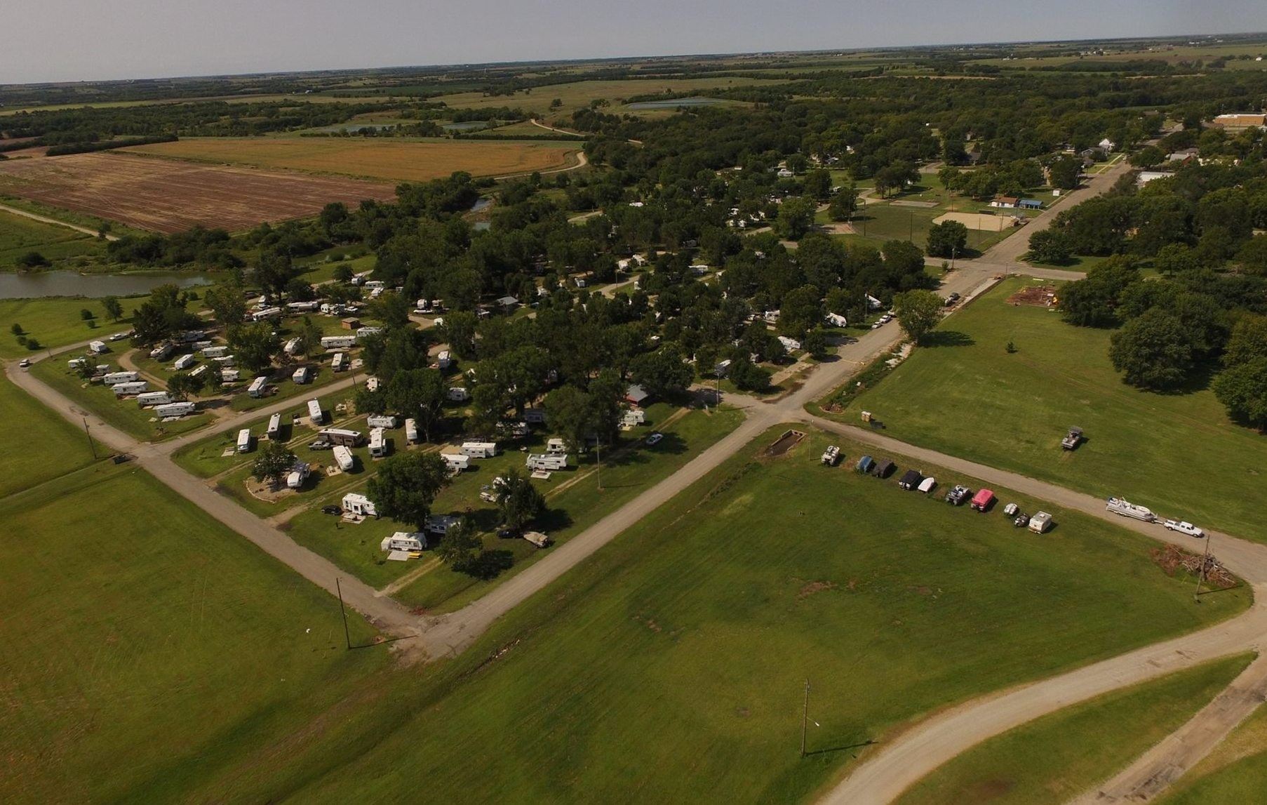 Aerial view of Clay County Park